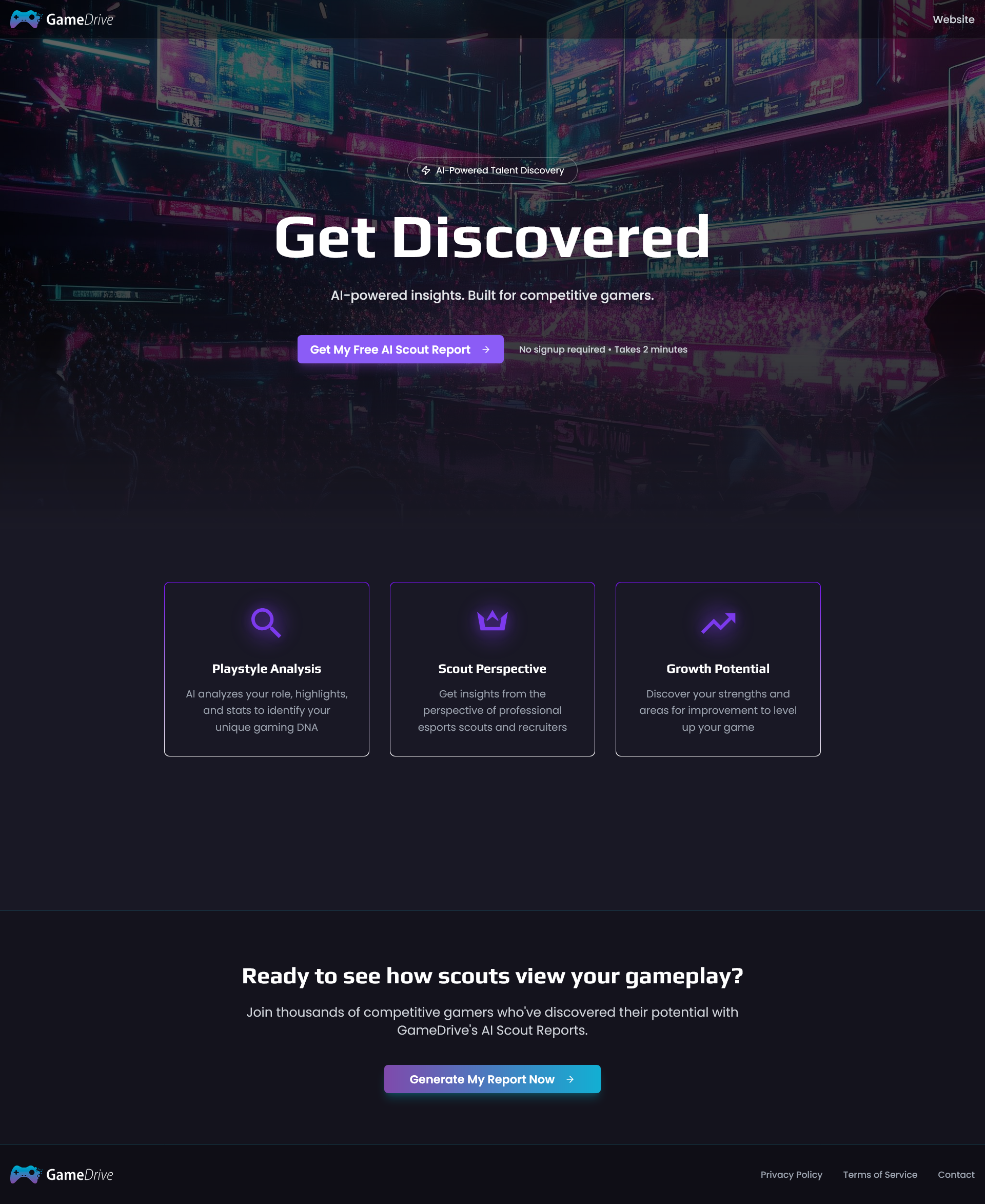 GameDrive AI Scout